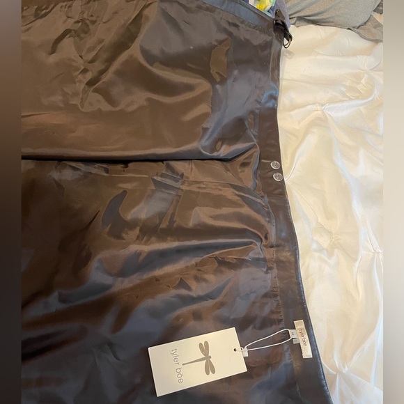 Chocolate brown Tyler Böe vegan leather wrap around skirt - Picture 4 of 4